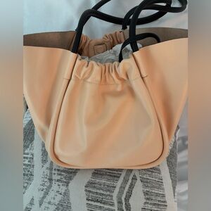 Like NEW! Soft leather Proenza Schouler ruched tote with attached wristlet!